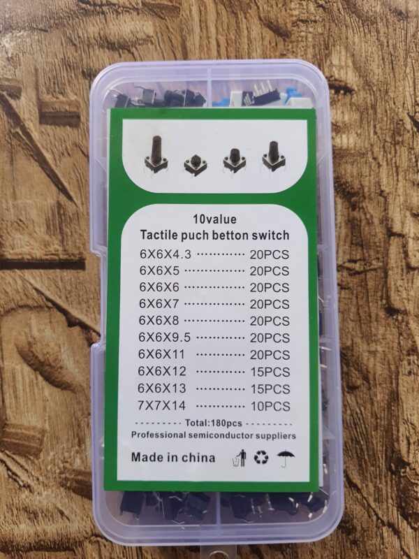 180pcs micro tactile push button